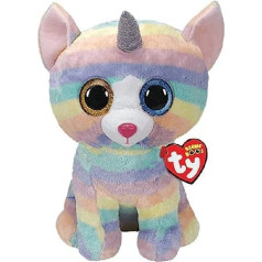 TY — Beanie Boo's — Viršu kaķa vienradzis plīša rotaļlieta, daudzkrāsains, 70 cm