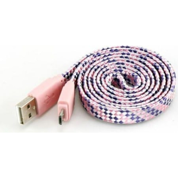 Sbox USB->Micro USB 2.0 M/M 1m colorfull blister rose