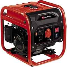 Einhell 4152580 strāvas ģenerators (benzīns) TC-IG 1100 (1000 W, 1,4 kW, invertora tehnoloģija, 79,cm³, 6,5 l benzīna tvertne, četrtaktu piedziņas motors, 1 x 230 V kontaktligzda, pārslodzes slēdzis, pārnēsāšanas rāmis)