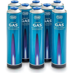 Tom 2 x, 4 x vai 8 x 330 g Universalgas Kartuschen mit Schraubgewinde 600 ml – Propan/Butan Gas Kartuschen LG-600 sind ideal für Unkrautbrenner, Abflämmgerät, Lötbrenner, Gaslampe & Co.