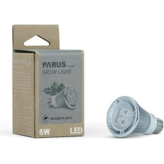 Parus by Venso Growlight Indoor Plants LED E27 augu lampa, pilna spektra, 6 W augu lampa, Venso Ecosolutions, uzlabota fotosintēze, augstāka hlorofila veidošanās, Venso augu lampa, balta