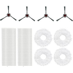 Piederumu komplekts Yeedi Mop Station Aksesuāri Robotu putekļu sūcēja rezerves daļas ar Mopu lupatām Salvetes X4 HEPA filtrs X2 Sānu birstes X4