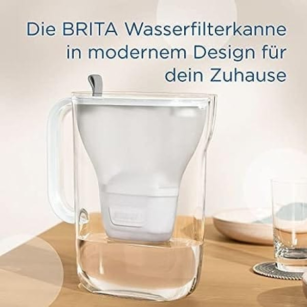 BRITA Style Water Filter Jug Light Grey (2.4 L) Includes 6 x Maxtra Pro All -in