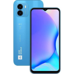 AGM Note N1 Smartphone [2023], Android 13 Smartphone without Contract, 8 GB + 128 GB, Dual 50 MP Camera, 6.52 Inch Display, 4G Dual SIM, Battery with 4900 mAh, Light Blue