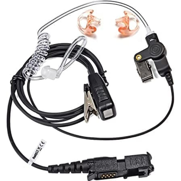 HYS Surveillance Oreillette savietojams Avec Motorola DP2000 DP2400 DP2600 DP3441 DEP550 XPR3300 MTP3550 XiR P6600 Digitalradio