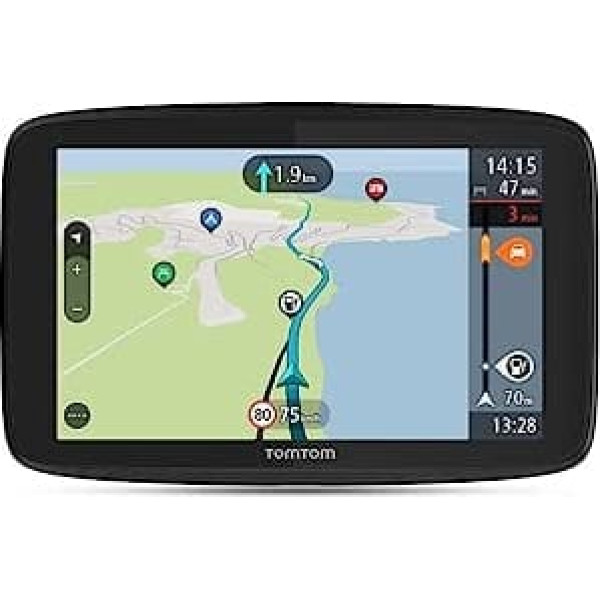 TomTom Camping Sat Nav GO Camper Tour (6 collu displejs, īpaši mērķi dzīvojamajām mājām un treileriem, atjauninājumi, izmantojot Wi-Fi, izvairieties no putekļiem, pateicoties TomTom Traffic, kartes atjauninājumi Eiropā)