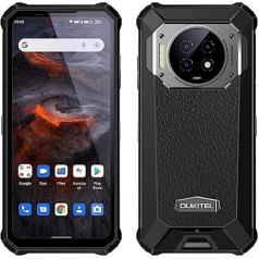 OUKITEL 21000 mAh akumulators āra viedtālrunis bez līguma WP19, 64 MP trīskāršā kamera IR nakts redzamība, Android 12 IP68 ūdensizturīgs triecienizturīgs mobilais tālrunis, Helio G95 8GB + 256 GB, 6,78 collu FHD+, 333 W ātrās uzlādes N