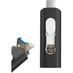 Pen Drive USB Stick X32 GB Cool (3-in-1) Lightning / Type C / Micro USB Black