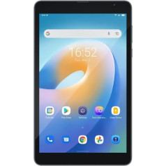 Blackview Tab 6 - Hybrid Touchscreen Tablet with Phone, Reader - Dual SIM 4G - 8 Inch Display - 32 GB Internal Memory, Expandable to 128 GB - 5MP, 2MP Cameras - Wifi, Bluetooth - 5580 mAh Battery - Grey