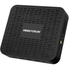 MINISFORUM GK41 Mini PC 8GB DDR4 256GB SSD ar Celeron procesoru J4125, 4 x USB 3.0 porti 2 x Gigabit Ethernet atbalsts HDD, 4K @ 60Hz HDMI, DisplayPort Dual Band WiFi BT 4.2