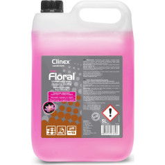 Grīdas tīrīšanas līdzeklis bez svītrām, spīdums, aromāts CLINEX Floral - Blush 5L