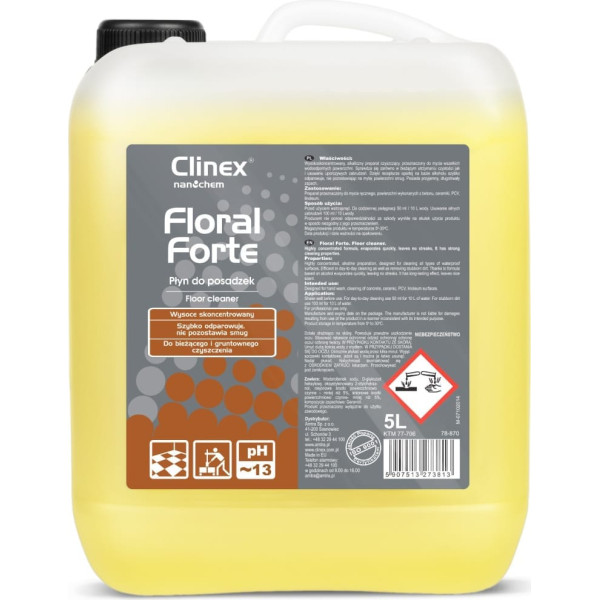 CLINEX Floral Forte 5L šķidrais koncentrāts grīdu tīrīšanai un kopšanai