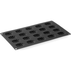 Nepiedegošas silikona cepšanas veidnes priekš 260C MINI-MADELEINES 176x300mm GN1 / 3 - Hendi 677308