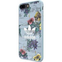 Adidas Floral Case Plastikāta Apvalks Priekš Apple iPhone X / XS Zils (EU Blister)