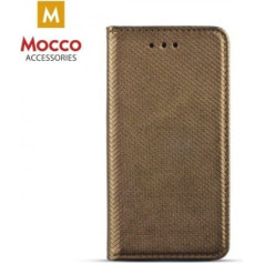 Mocco Smart Magnet Book Case Grāmatveida Maks Telefonam Huawei Mate 20 Pro Tumši Zeltains