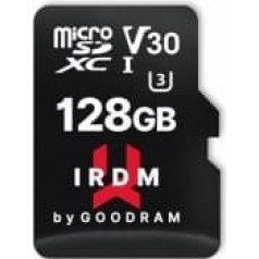 Goodram  microSDXC V30 128GB Atmiņas karte + Adapteris