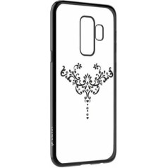 Devia Crystal Iris Aizmugurējais Silikona Apvalks ar Swarovski Kristaliem priekš Samsung G965 Galaxy S9 Plus Melns