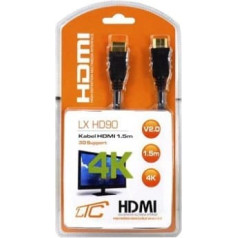 Lamex LXHD90 HDMI-HDMI Кабель 4K 1.5m