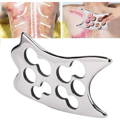 Gua Sha Board Нержавеющая сталь Gua Sha Scratch Massage Tool Иглоукалывание Scratch Massager для мобилизации мягких тканей и уменьшения боли в мышцах