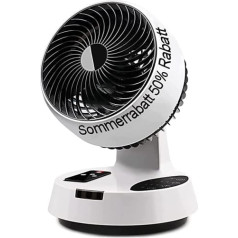 ACADGQ Fan Quiet Air Circulation Fan Timer Table Fan with Remote Control Air Circulator Room Fan Automatic Oscillating Table Fan for Bedroom Living Room Office
