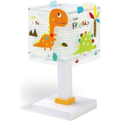 Dalber bērnu galda lampa nakts lampa plastmasas dinozauri dzīvnieki 14 x 14 x 29 cm