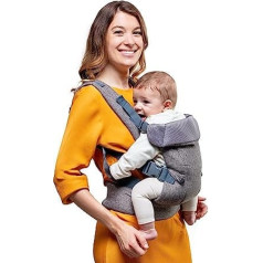 You+Me Baby Carrier jaundzimušajam no dzimšanas 4-in-1 — Ergonomiska priekšējā un mugursomas nēsāšanas sistēma zīdaiņiem un maziem bērniem no 3,6 līdz 14,5 kg