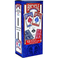 ASV spēļu kāršu velopokers — Lot de 12 Jeux (6 Jeux Blue / 6 Jeux Red)