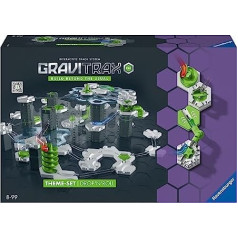 Ravensburger GraviTrax PRO sākuma komplekts Drop'n'Roll interaktīvā marmora skriešanas sistēmas celtniecības rotaļlieta no 8 gadiem Var kombinēt ar visām GraviTrax produktu līnijām, starteru komplektiem, pagarinājumiem un elementiem.