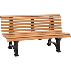 ‎blome Blome Helgoland 3-Seater Garden Bench for Garden, Balcony, Patio, Park Bench in Wood Effect, Made in Germany