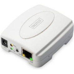 Digitus Drukas serveris/drukas serveris 1xusb 2.0, 1xrj45 ātrs Ethernet 10/100mbps