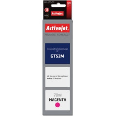 Activejet tinte ah-gt52m (aizstājējs hp gt52m m0h55ae; supreme; 70 ml; 8000 lapas, sarkana)