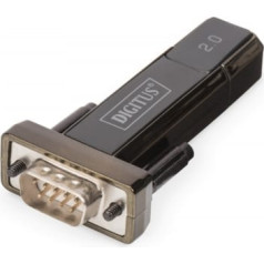 Digitus USB 2.0 uz rs232 pārveidotājs/adapteris (db9) ar am/f 80cm usb kabeli