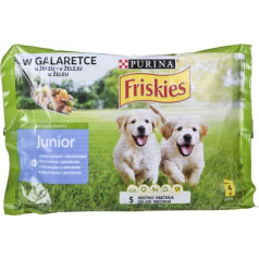 Purina Nestle Purina friskie junior želejveida vistas zirnīši 4x100g