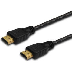 HDMI kabelis (m) 10m, melns, apzeltīts, v1.4 ātrgaitas, Ethernet / 3d, cl-34
