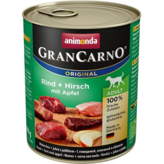 Animonda grancarno pieaugušo garša: liellopu gaļa + brieži un ābols 800g