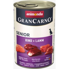 Animonda grancarno senior taste: beef and lamb - 400g can