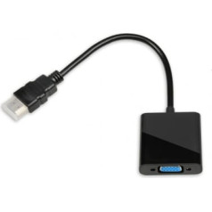 ibox iahv01 adapteris (hdmi m - d-sub (vga) f; 1m; melns)