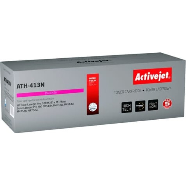 Activejet ath-413n toneris (HP 305a ce413a nomaiņa; augstākā līmeņa; 2600 lappuses; sarkans)