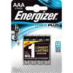 Energizer max plus aaa LR03 baterija, 4 eko