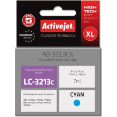 Activejet ab-3213cn ink (brother lc3213c replacement; supreme; 7 ml; cyan)