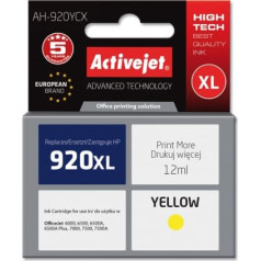 Activejet ah-920ycx tinte (hp 920xl cd974ae nomaiņa; premium; 12 ml; dzeltena)