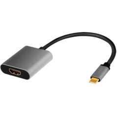 Logilink Adapteris usb-c uz hdmi/f, 4k/60hz alumīnija 0,15m