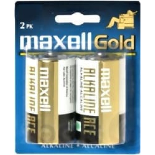 Maxell Alkaline LR14 akumulators, iepakojumā 2