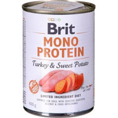 Brit monoproteīna tītars ar saldajiem kartupeļiem - 400g