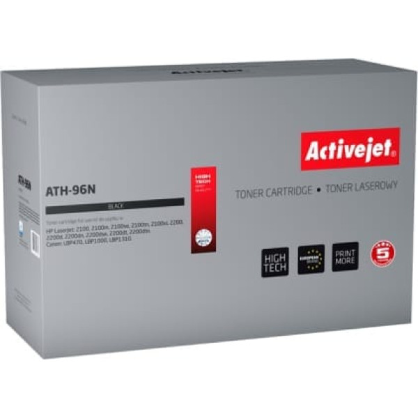 Activejet Ath-96n Toner (HP 96a C4096a, Canon Ep-32 Replacement; Supreme; 5,700 Pages; Black)