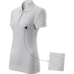Malfini Хлопковая рубашка-поло W MLI-21303 светло-серый меланж / L