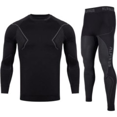 Термоактивное белье Alpinus Active Base Layer Set черно-серое M GT43257 / 2XL