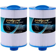 POOLPURE 2 spa filtru komplekts, burbuļvannas filtru nomaiņa priekš Unicel 6CH-940, Pleatco PWW50P3, PWW50-P3, Filbur FC-0359, Waterway Plastics 817-0050, 252, 378902, 03FIL140