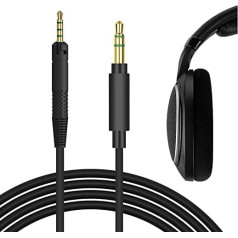 GEEKRIA QuickFit audio kabelis saderīgs ar Sennheiser HD599SE HD598 HD598SE HD598SR HD560S HD599 HD579 HD569 HD559 HD558 HD400 PRO kabelis, 2,5 mm AUX rezerves stereo kabelis (10 ft/F) / US/10 mēn.