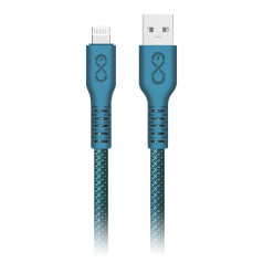 Orno USB-A kabelis — Lightning eXc IMMORTAL, 0,9 m, 30 W, ātra uzlāde, jauktas krāsas